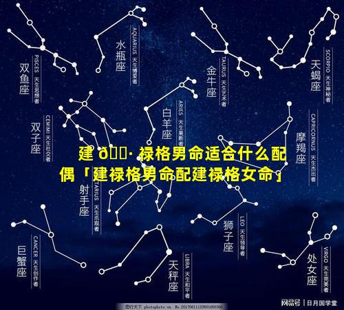 建 🌷 禄格男命适合什么配偶「建禄格男命配建禄格女命」